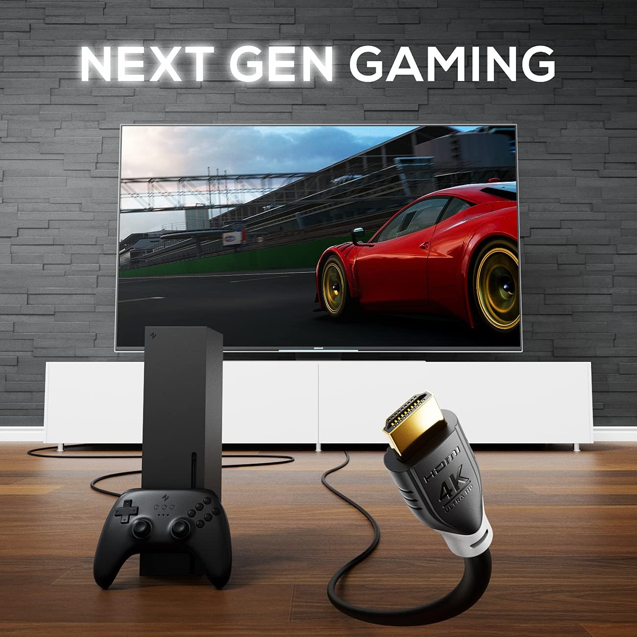 deleyCON 1m (3.28 ft.) HDMI Cable 2.0a/b, HDR 10+ UHD 2160p 4K@60Hz YUV 4:4:4 HDR HDCP 2.2 3D ARC Dolby Digital + Dolby Atmos - Image 3