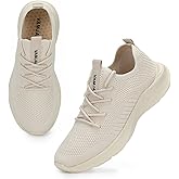 VAMJAM Men's Running Shoes Fashion Sneakers - Lightweight Breathable Flying Knitting Lace Up Mesh Walking Shoes Workout Casual Sports Shoes