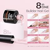 Modelones 8-in-1 Builder Nail Gel 6 Colors Pink Nail Extension Gel Set view 2