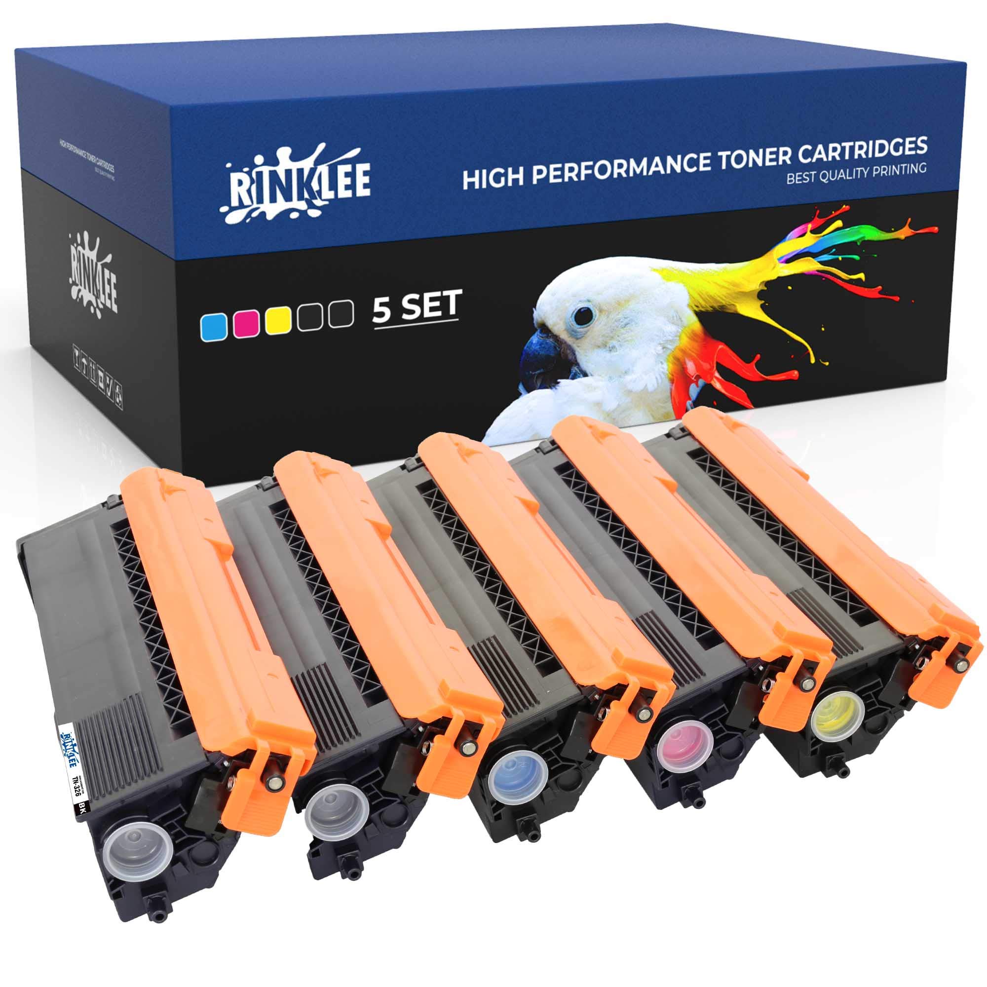 RINKLEE TN326 TN 326 Toner Cartridge Compatible with Brother HL-L8250CDN HL-L8350CDW DCP-L8400CDN DCP-L8450CDW MFC-L8600CDW MFC-L8650CDW MFC-L8850CDW | High Yield 4000/3500 Pages | 5-PACK