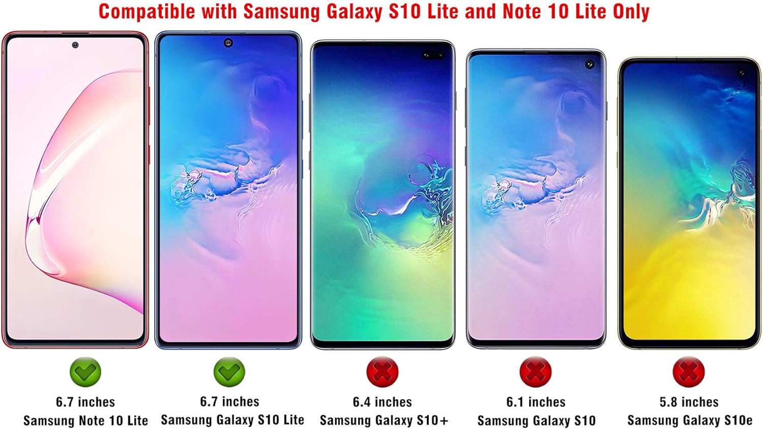 AHABIPERS Tempered Glass for Samsung Galaxy S10 Lite/Samsung Galaxy Note10 Lite Screen Protector, 9H Hardness - Image 4