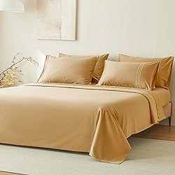 JELLYMONI Twin Sheet Sets Gold - 400 Thread Count