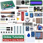 LAFVIN Super Starter Kit for Raspberry Pi 5/4/4B/3B/3B+,Python C Java Scratch,with Tutorial Beginner Kit
