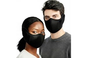 e-jades Winter Face Mask for Women Men -1/2/4pcs Warm Fleece Half Face Mask Balaclava for Cold Weather, Windproof Nose Warmer for Skiing, Running&Cycling, Cubre Bocas para El Frio Breathable Washable