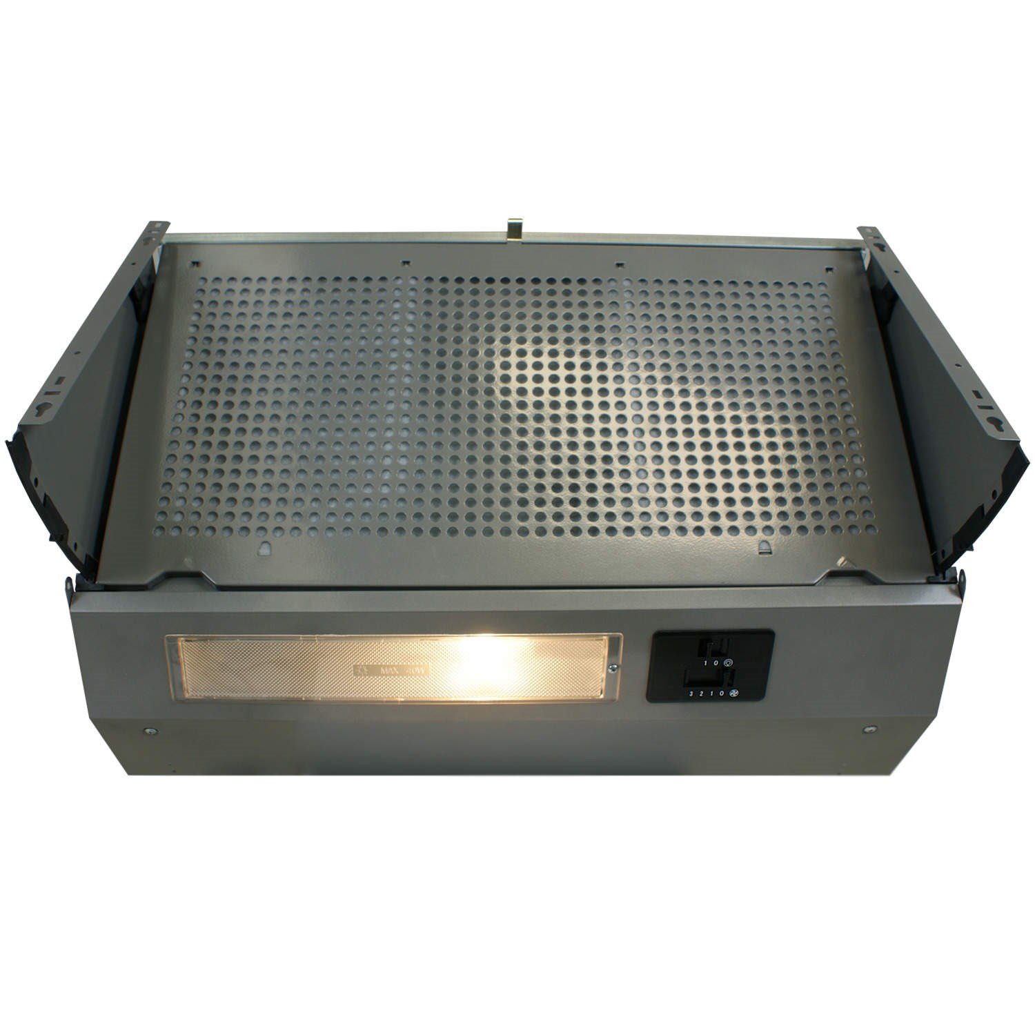 electriQ 60cm Fully Integrated Cooker Hood Grey 5 Years Parts and 2