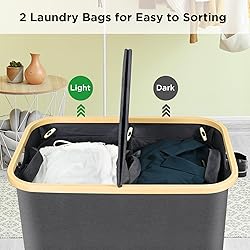 Ollieroo Laundry Hamper with Lid,Collapsible