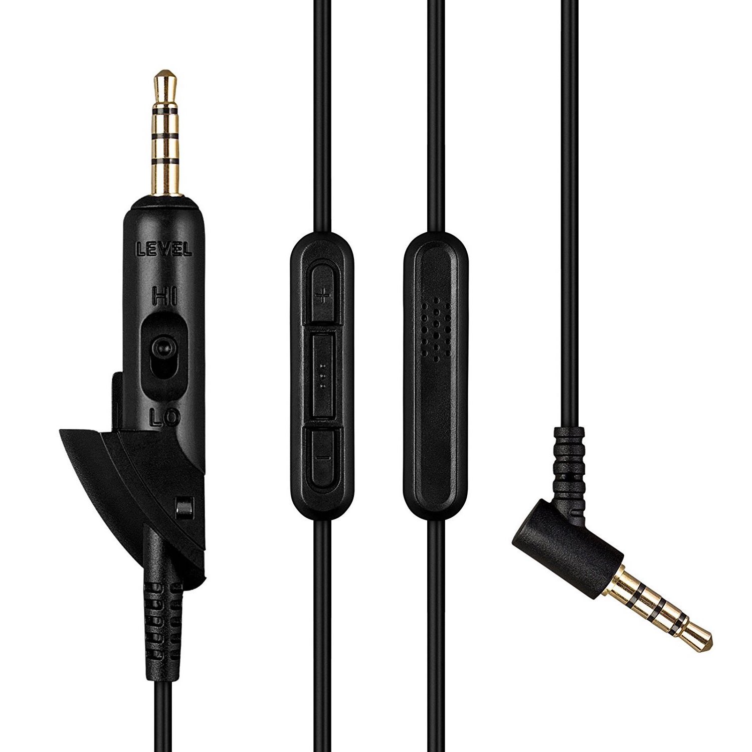 AGS Retail Ltd. Audio Cable Compatible with Bose QuietComfort QC15, QC2-1.8 m, Gold Plated, 3.5mm/3.5mm Jack, Headphone Cable with Mic, Remote | Audio and Video Accessories