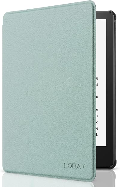 CoBak 6.8 Inch Kindle Paperwhite Case PU Leather Smart Cover Agave Green