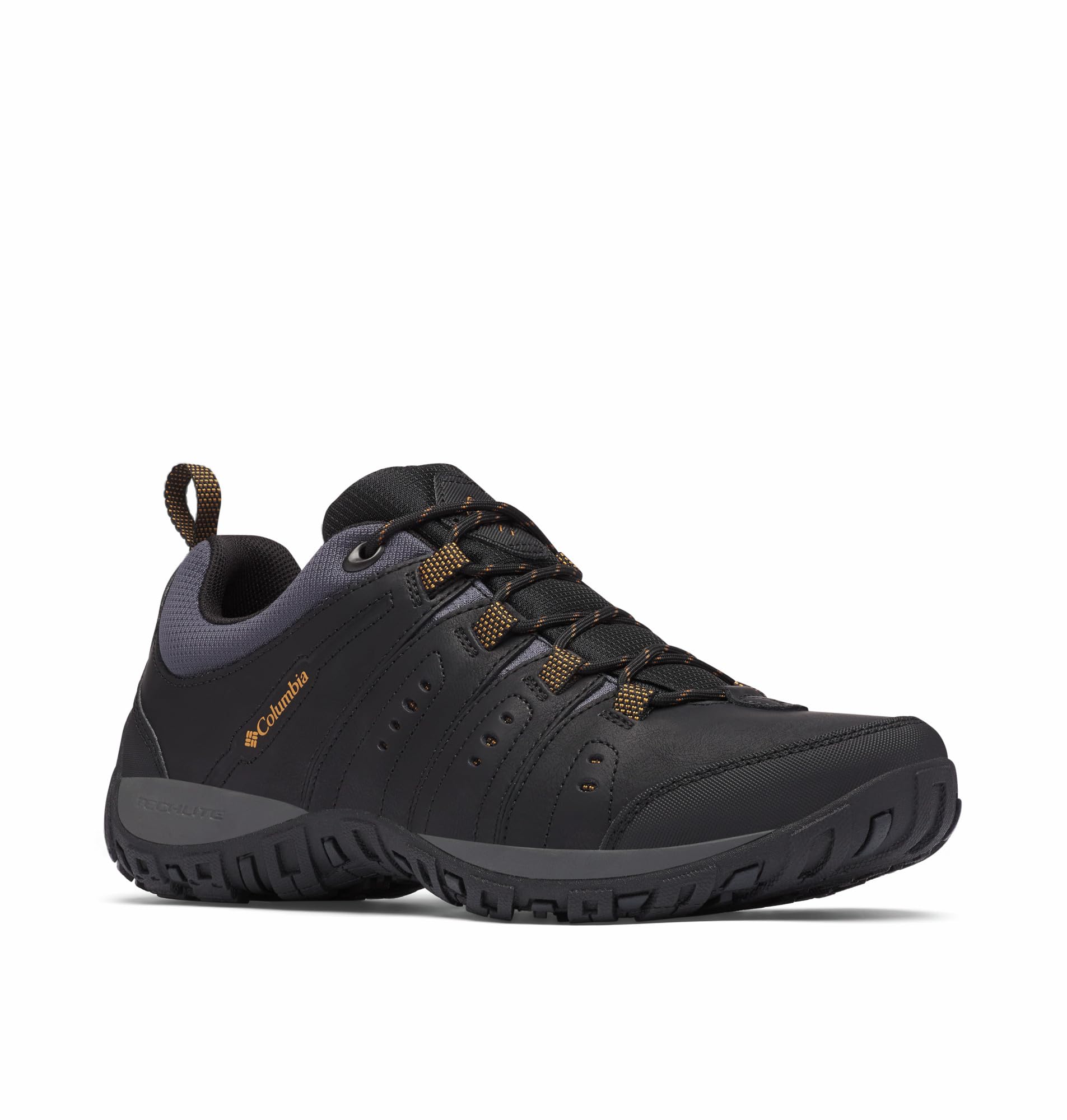 Columbia Woodburn 2 Low Rise Hiking Shoes for Men, Black (Black/Goldenrod), 7 UK