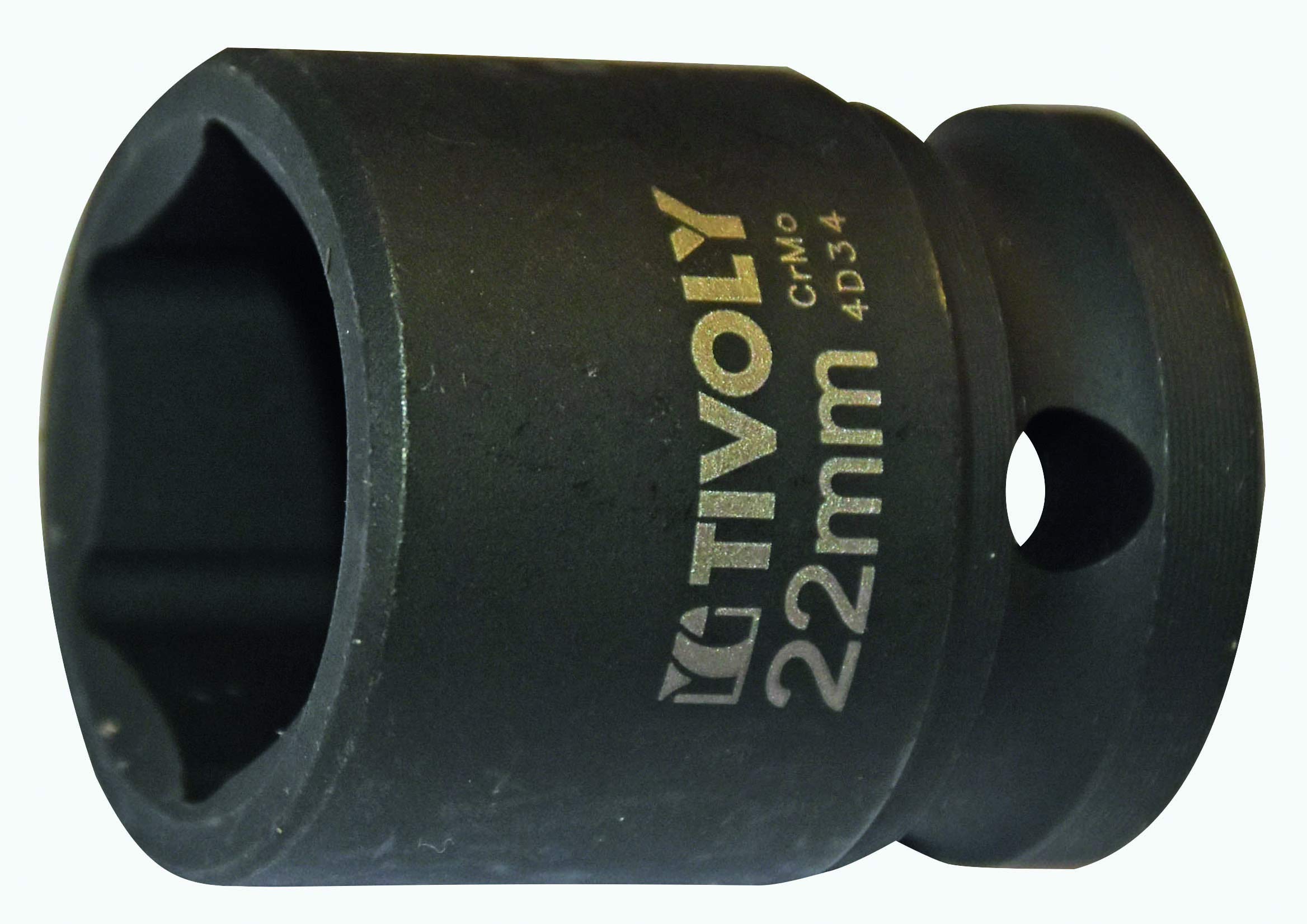 Tivoly 11591422200 Hexagonal Socket 1/2 Inch Diameter 22 mm Phosphate Black