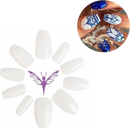 Amazon Co Jp Ejiubas つけ爪 無地 ネイルチップ クリア ネイルチップ 無地 500枚入れ 10サイズ 爪にピッタリ 付け爪 練習用 肌色 オーバルスクエア ドラッグストア