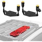 BUNKER INDUST Recovery Track Board Mounting Kit, Traction Boards Mount Bracket for Rooftop Platform with Lock ( Only for 2 Boards)