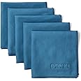 DRYKI Sweat Absorbing Handkerchiefs - The Original Quick-Dry Microfiber Sweat Rags & Towels for Face, Hands, & Body - Perfect for Gym, Sports, and Work (Coastal Blue, 5 Pack)