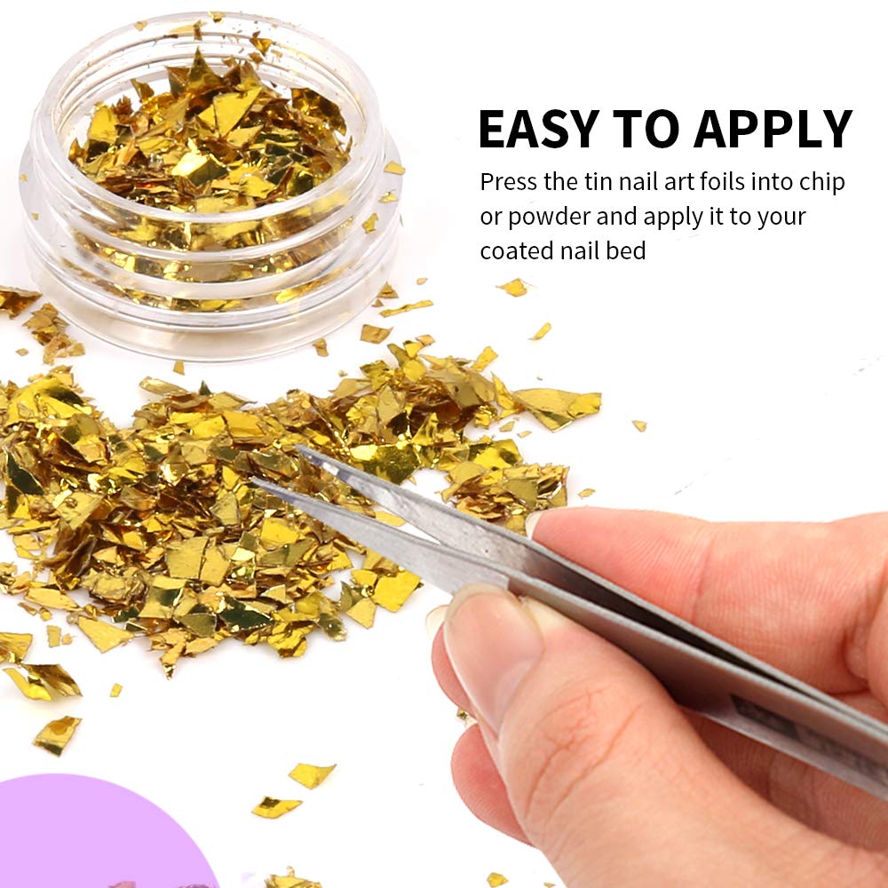 Teenitor 36 Boxes Nail Art Glitter Decorations Pailette Foil Sticker Candy Colors Flakes Nail Kit Sequins Manicure DIY Nail Art Kit Chips Supplies: Beauty