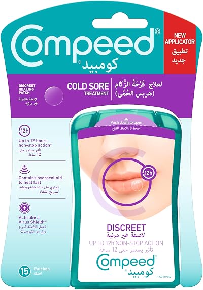Compeed Cold Sore Patch - 15 Pack - 2 Packs - Fast Relief