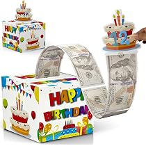 Tirelire Cadeau à Monnaie Pop-up - Boîte Surprise Avec Sortie D'argent - Pour Anniversaire, Fête - Dimensions 13x13x11 Cm