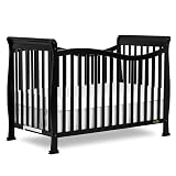 Dream On Me Violet 7 in 1 Convertible Life Style Crib in Black, Greenguard Gold Certified 58x29x39 Inch (Pack of 1)