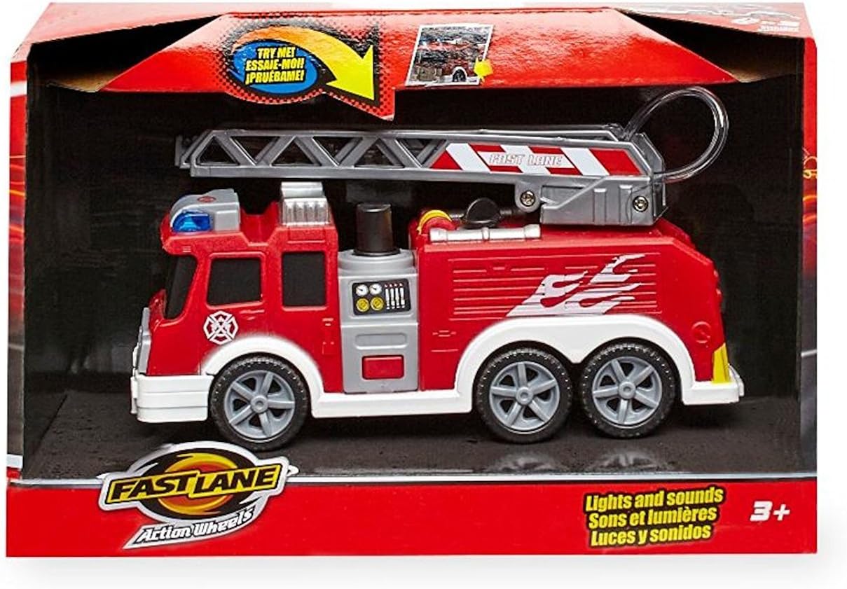 fast lane fire truck playset