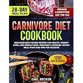 Carnivore Diet Cookbook: Delicious Meat-Based Recipes for Health, Weight Loss, and Muscle Gain | Includes a Detailed 28-Day Meal Plan and Tips for Success