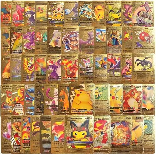 rare golden cards 110 PCS Character Gold Foil Cards Rare Golden Cards Price in Pakistan