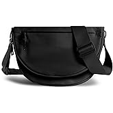 Crescent Bag for Women and Men, Fashion Medium Nylon Folding Crescent Moon Bag Single Shoulder Bag with Adjustable Strap