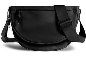 MEISEY Crescent Bag for Women and Men, Fashion Medium Nylon Folding Crescent Moon Bag Single Shoulder Bag with Adjustable Strap