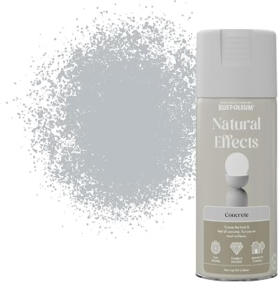 Rust-Oleum 400ml Natural Effects Spray Paint Concrete Finish Fast Drying