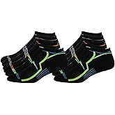 Saucony Men's Performance No-Show Socks, Black Asst, M 8-12 Shoe, 12 Pair