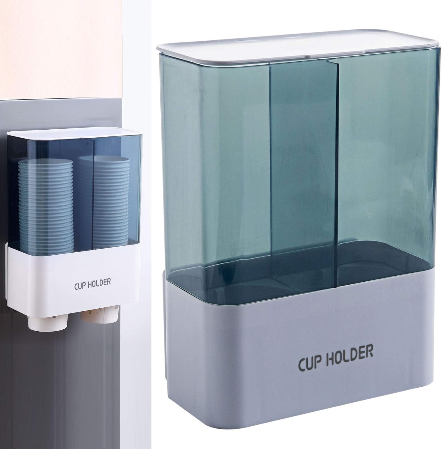 ShinePine Disposable Cup Dispenser, Wall Mounted Cup Dispenser Holder