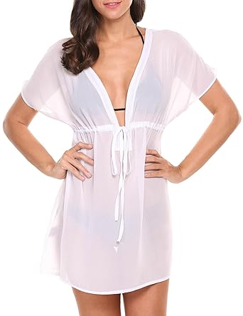 Avidlove Women’s Sexy Chiffon Swimsuit Cover Ups Sheer Bikini Plus Blouse