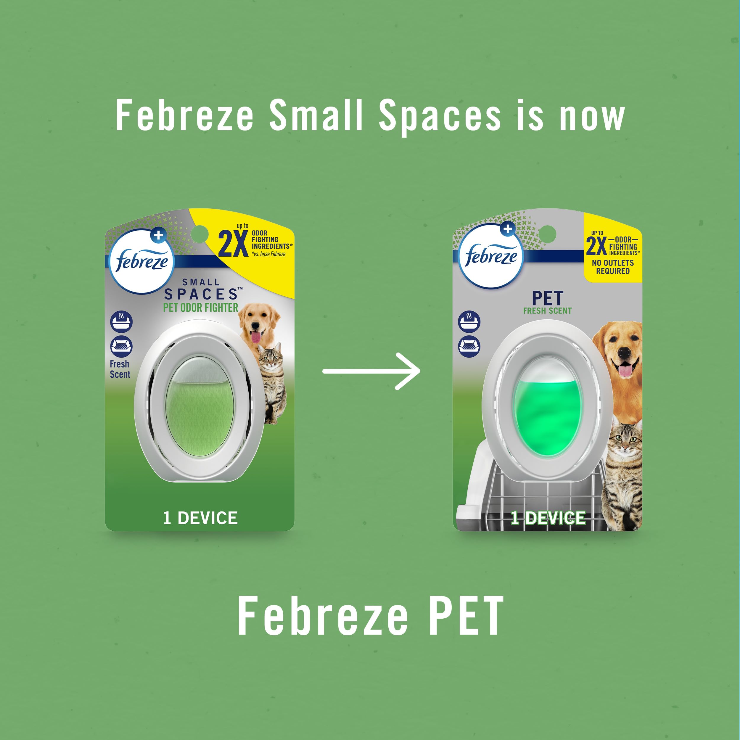 Febreze Bathroom Air Freshener, Odor-Fighting, Plug In Alternative, Air Fresheners for Home and Bathroom and Kitchen, Closet Air Fresheners, Heavy Duty Pet Scent, 4 Count