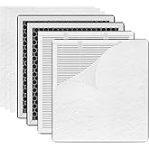 KUETERYUN HKB320 Filter Replacement Compatible with MOOKA HKB320F Air Purifier,H13 Activated Carbon Filter,4pack