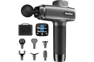 HEADOT Massage Gun Deep Tissue, Quiet Percussion Muscle Back Neck Head Body Shoulder Massager Tools for Athletes Pain Relief, Hand Held Massager