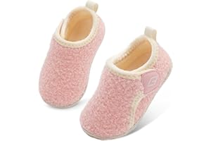 Lefflow Toddler Slippers Boys Girls House Shoes Slip on Baby Sock Shoes Lightweight Outdoor Walking Shoes