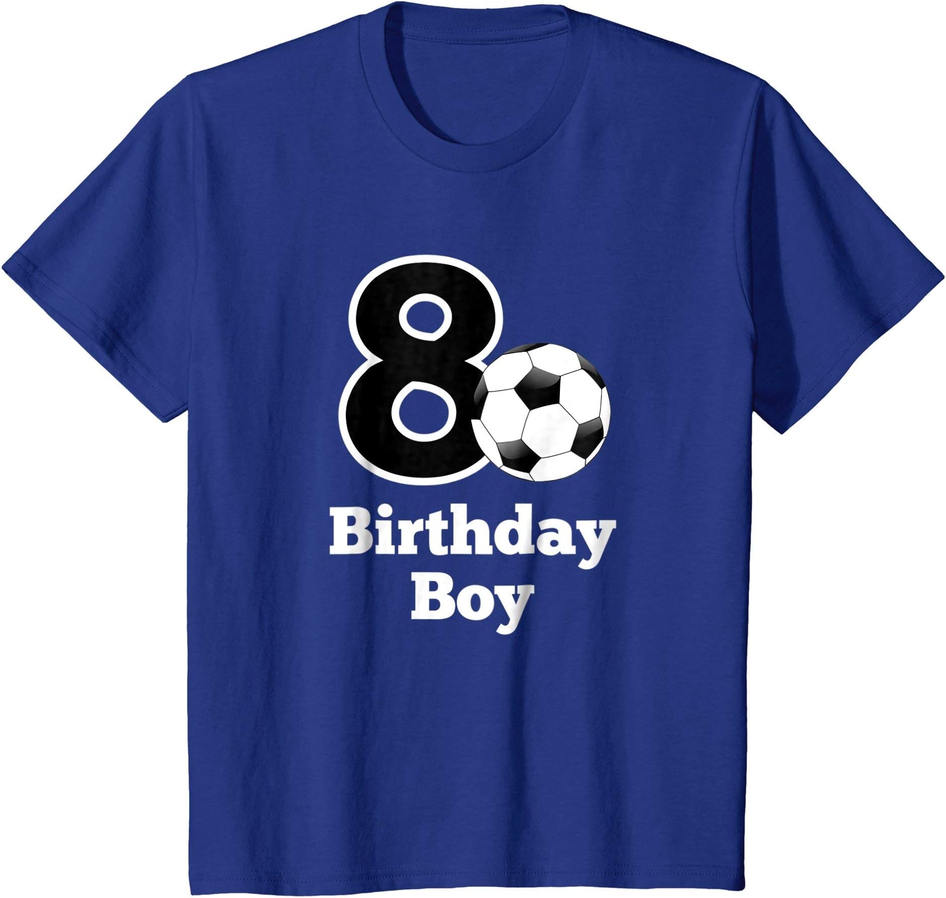 Kids Boy's 8th Soccer Birthday Party T Shirt