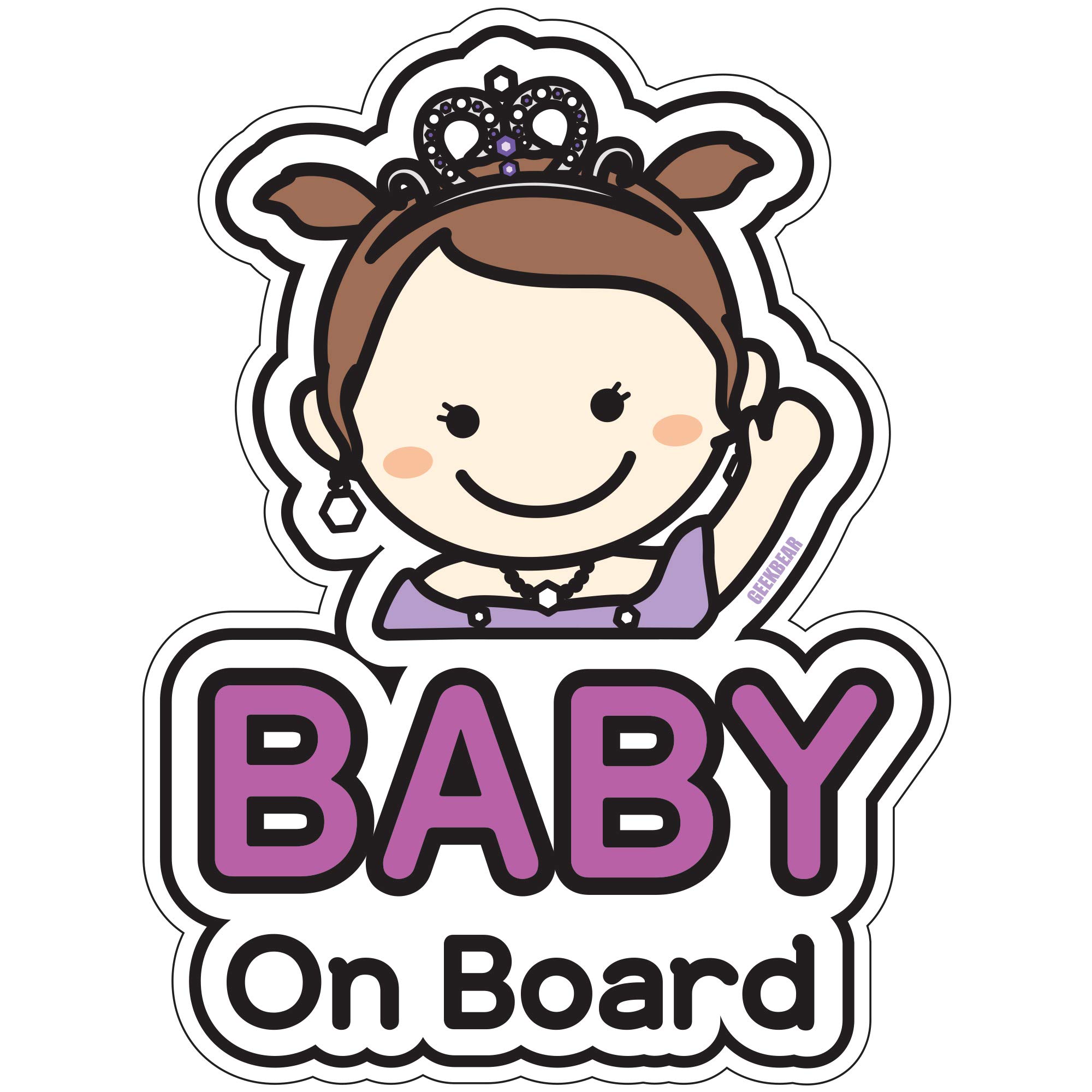 Baby on Board Sign for car (04. Princess) — image 1