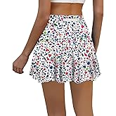LouKeith Womens Tennis Skirt High Waisted Athletic Skorts Running Casual Pickle Ball Golf Skirts with Pockets