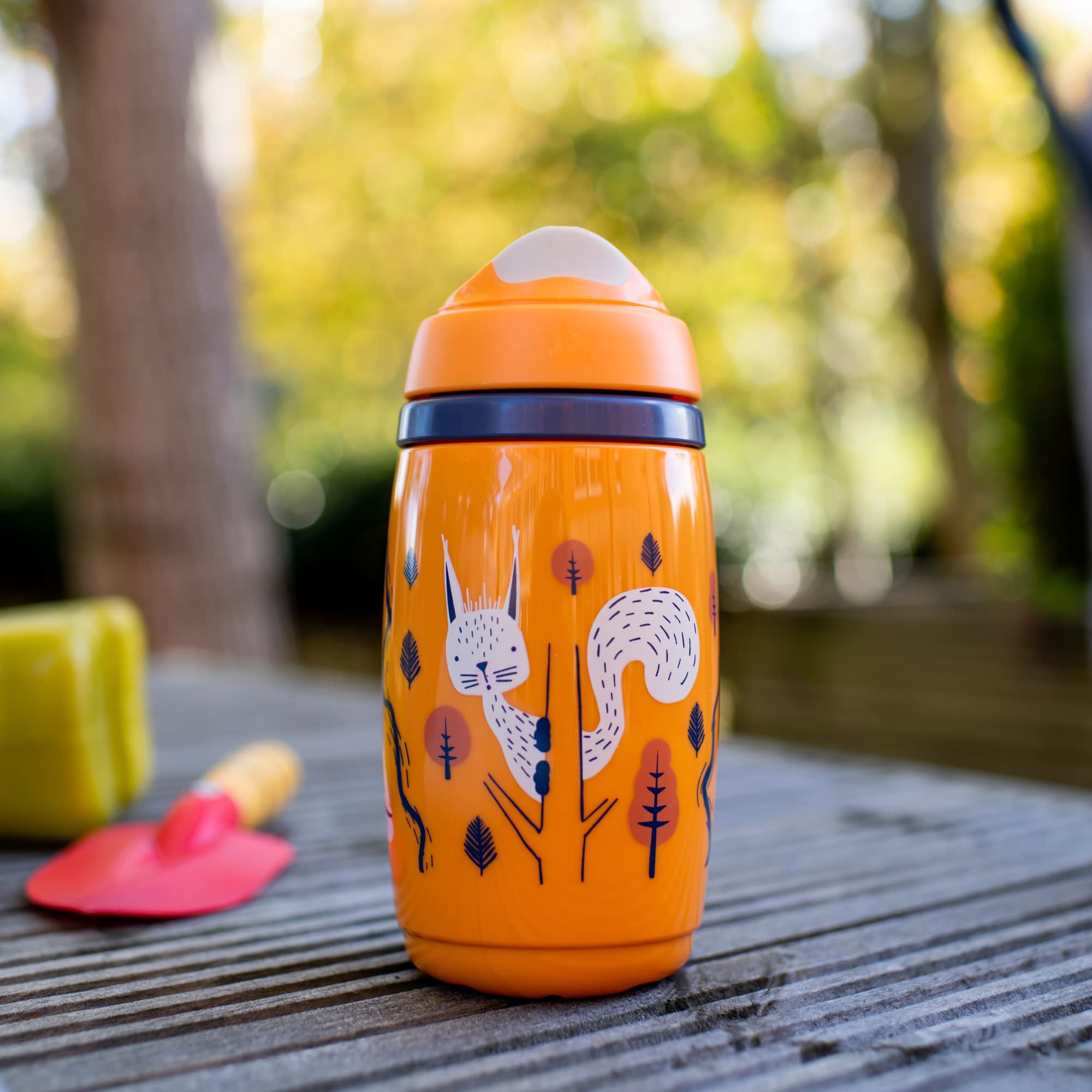 Tommee Tippee Superstar Insulated Toddler Sippy Cup, INTELLIVALVE Leak-Proof & Shake-Proof, 9oz, 12+ Months, 2 Pack, Orange and Blue