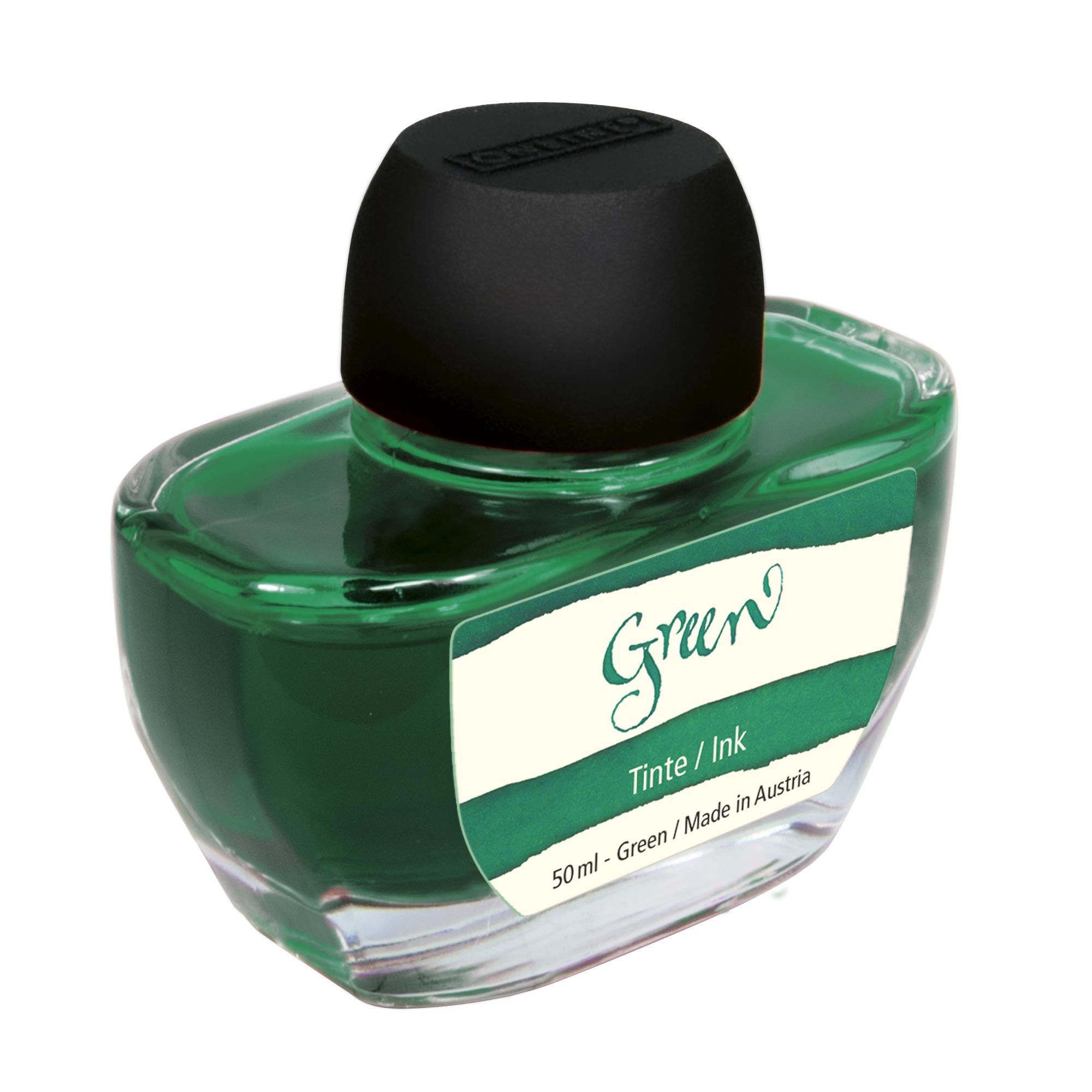 ONLINE 17171/2 Ink bottle Inspiration Line, ink colour GREEN, in bottle à 50 ml, for handlettering / calligraphy / creative design