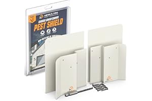 Hern's Pro Garage Lower Corner Pest Shield – Rodent & Snake Barrier | Fits Most Garage Doors | No Foam, No Adhesives | Blocks Entry at Source | Lifetime DIY Fix | Installs in Minutes (White)