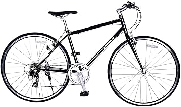 Amazon Spear スペア クロスバイク 700c シマノ製 7段変速 Spc 7007 ディレーラー Tourney ターニー 男性 女性 適用身長 160cmi以上 1年保証 ブラック Spear スペア クロスバイク