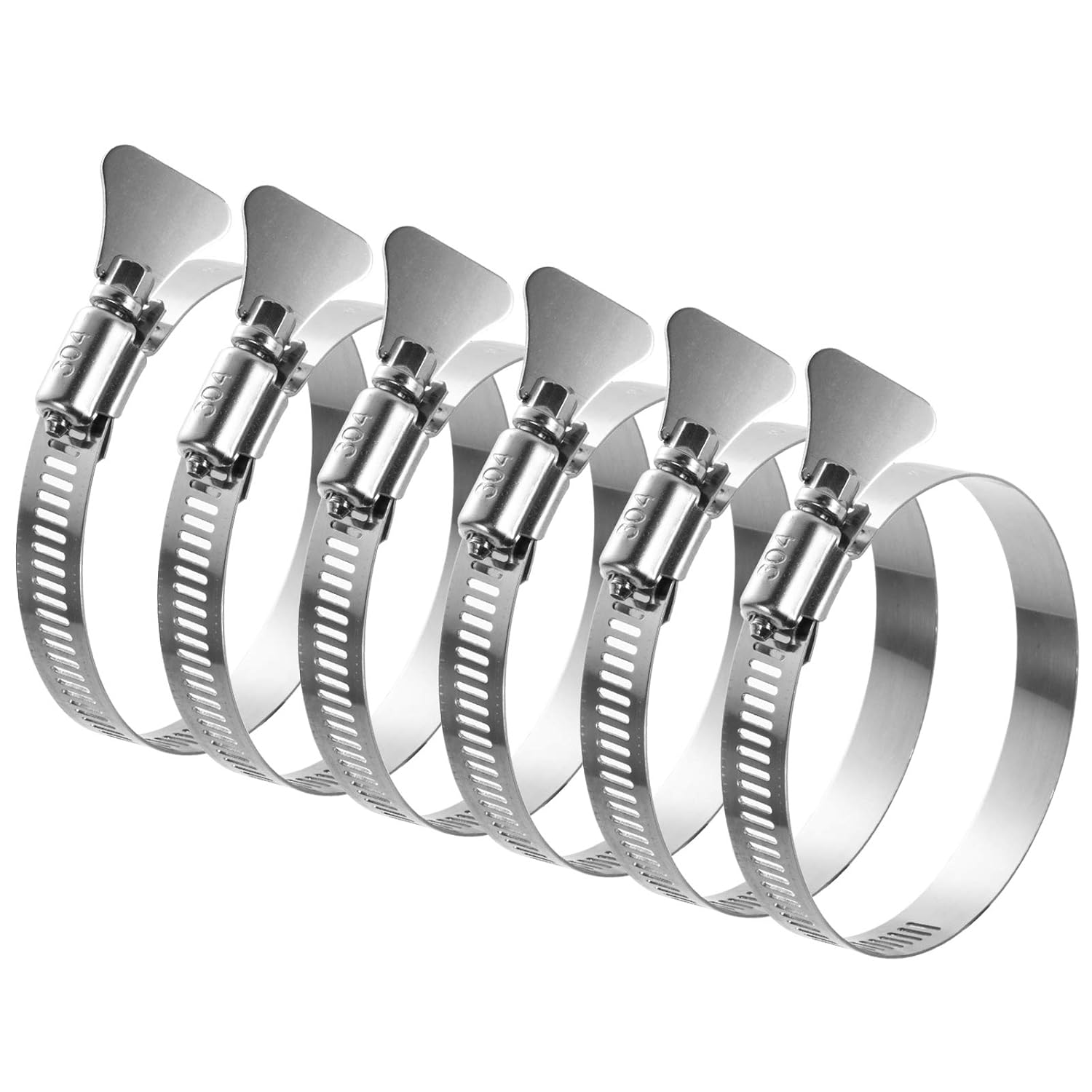 Steelsoft 3 inch Hose Clamp Stainless Steel, 3'' Key Hose