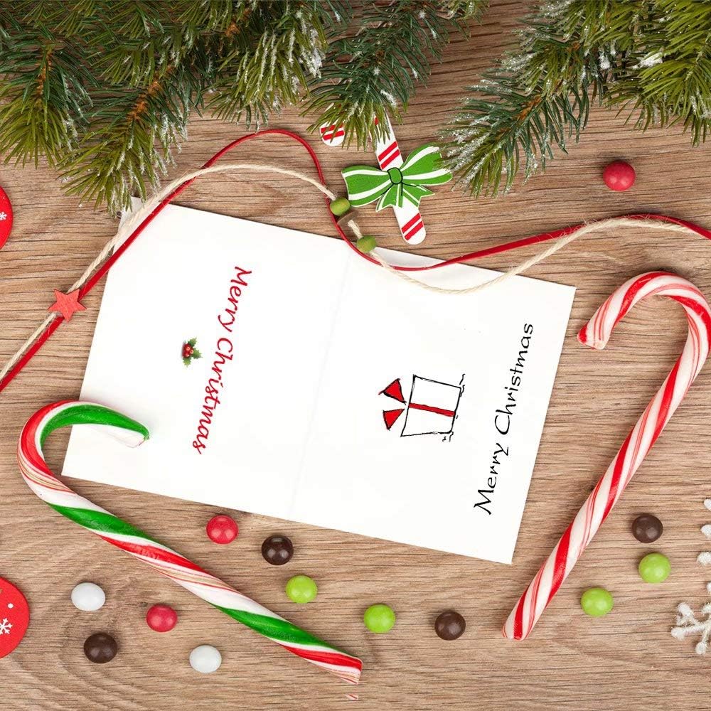 KUUQA 36 Pieces Merry Christmas Greeting Cards Greeting Cards with Envelopes and Stickers, 4.72 x 7.87 Inches - Image 4