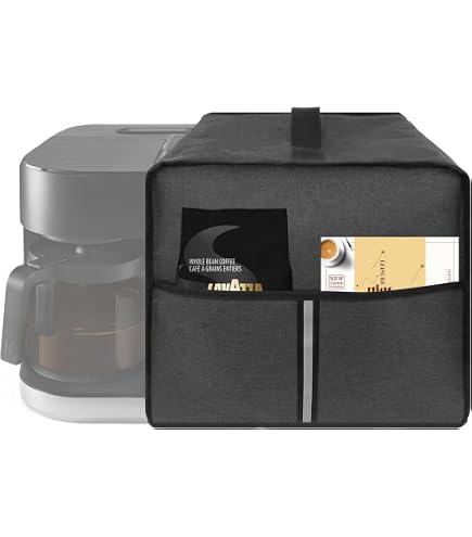 Staubschutz Für Kaffeemaschinen – Mit 3 Taschen, Wasserabweisend, Für Keurig, Nespresso & Mehr