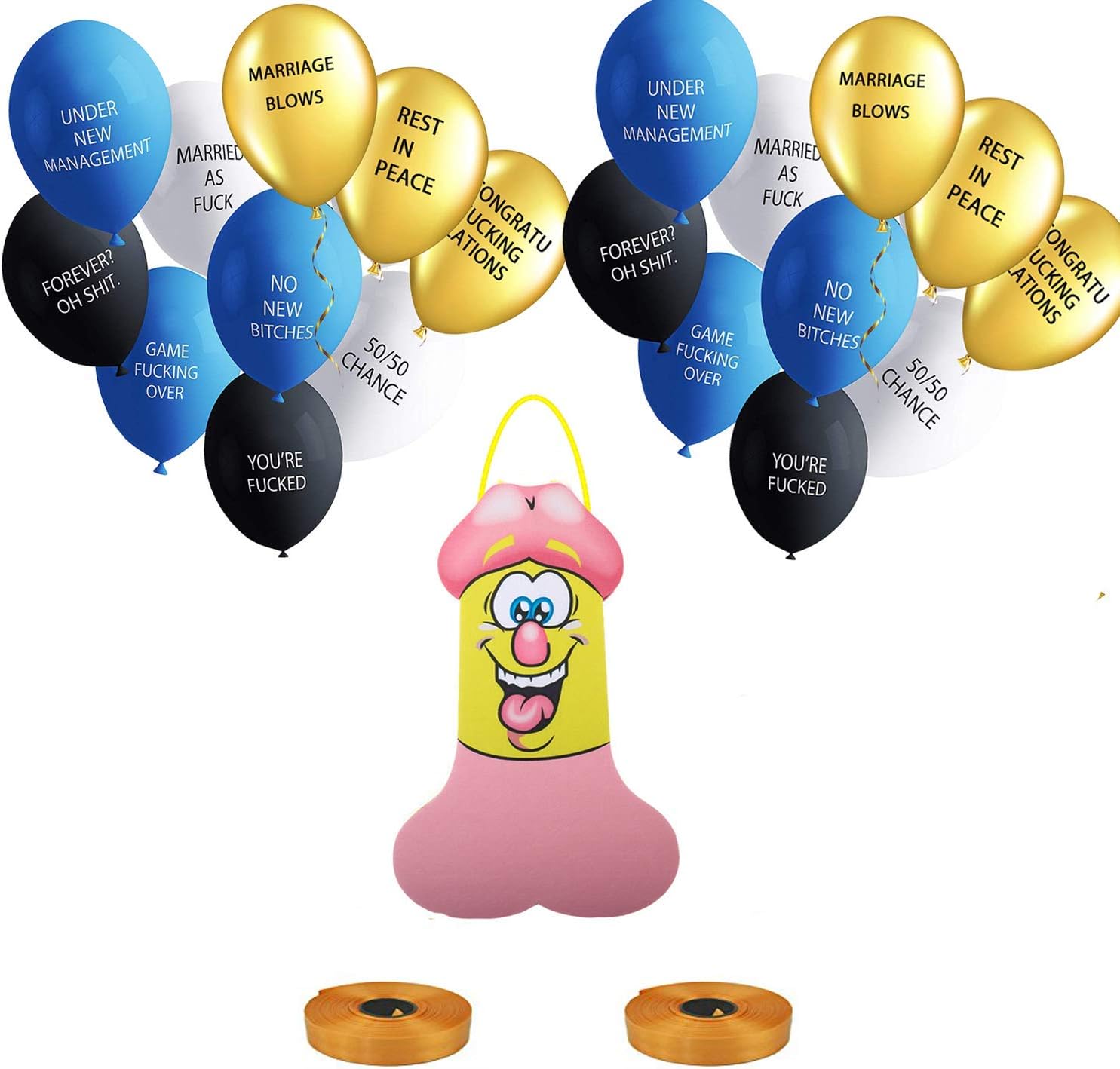 Bachelorette Party Supplies, Ideas, Gifts, Jokes and Favors,Funny Balloons and Sign for Bachelorette Party Decorations