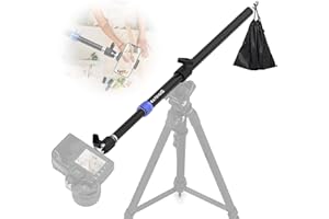 CANALHOUT 37.8" Overhead Tripod Extension Arm w/360° Ball Head – Aluminum Horizontal Tripod Center Column for Phone & Camera, Retractable Boom Arm for Overhead Shots