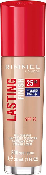 Rimmel Lasting Finish 25 Hour Foundation Soft Beige 30ml