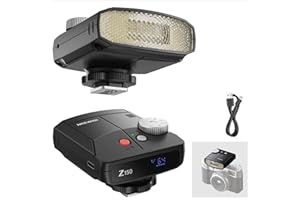 NEEWER Mini Camera Flash Light, 20Ws GN15 1200mAh/640 Full Power Flashes/3.1s Recycle/6000±200K, Manual 1/64-1/1 Power & S1/S2 Mode, Speedlite Compatible with Canon Nikon Sony Zv1 Fujifilm, Z150