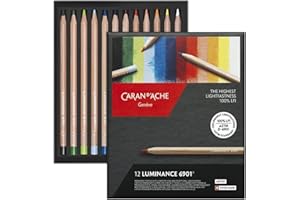 Caran d'Ache Box of 12 Colours LUMINANCE 6901™