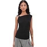 Vince Women's Sleeveless Shoulder Drape Top